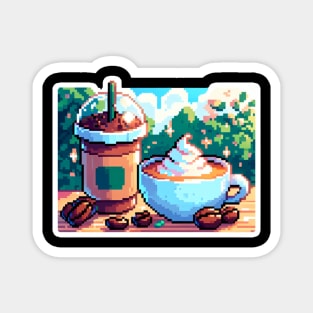 Coffee Poster Cup Cafe Vintage Retro Magnet