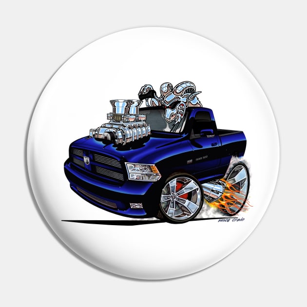 Dodge RAM Dark Blue Truck Pin by vincecrain