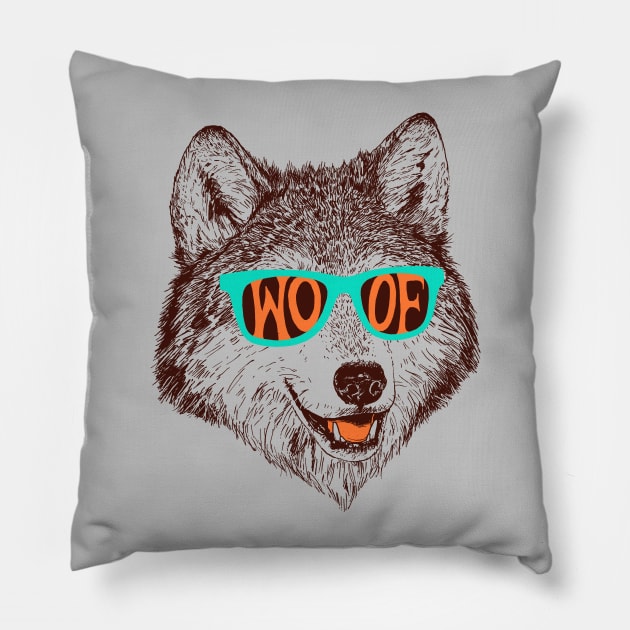 Woof Pillow by Hillary White Rabbit