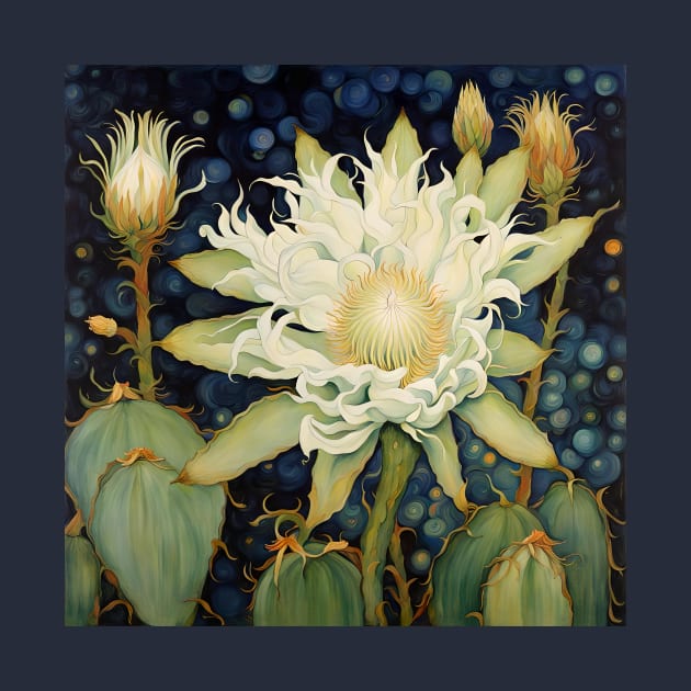 Cereus Night Blooming Cactus Flower II by LittleBean