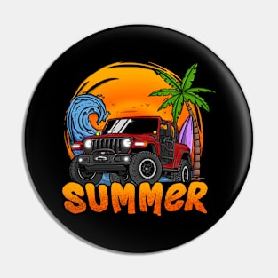 Jeep Wrangler Summer Holiday - Red Pin