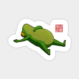 Yoga Frog Mood Magnet