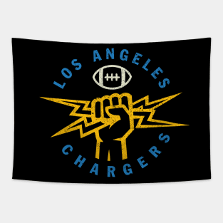 Los Angeles Chargers 3 by Buck Tee Originals Tapestry