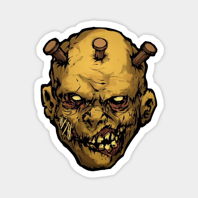 zombie face Magnet by GAlexV