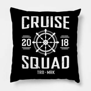 Cruise Squad Summer Vacation Pillow