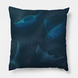 Manta Ray Galaxy Pillow