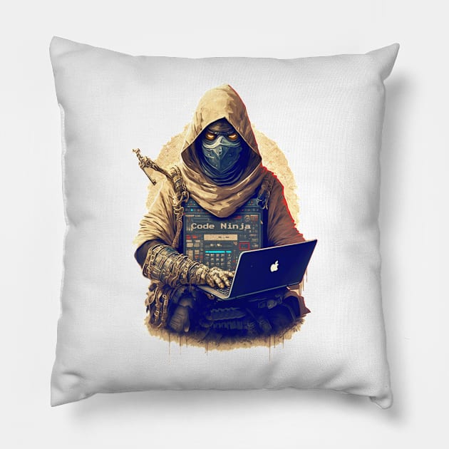 Code Ninja - 6 Pillow by SMCLN