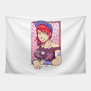 Rampage Girl Tapestry