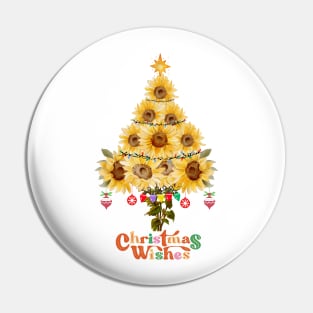 Sunflowers Christmas Tree Pin