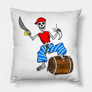 Pirate Skeleton Pillow