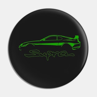 Toyota Green Supra MK4 Vintage Pin