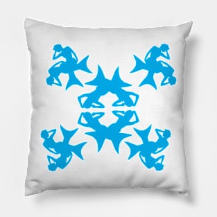 Psychedelic mermaids sisters 2 Pillow