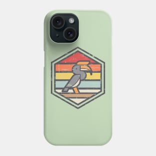 Retro Badge Hornbill Light Phone Case