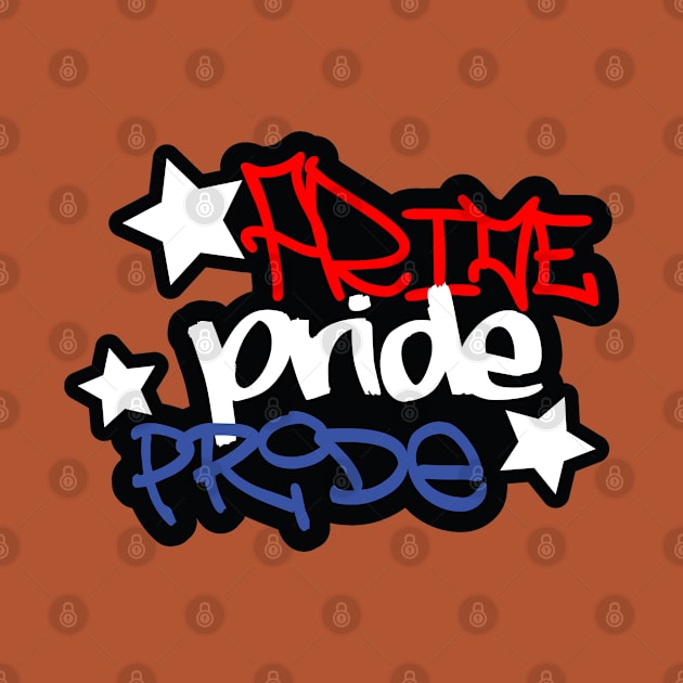 Pride Red White and Blue by OrneryDevilDesign