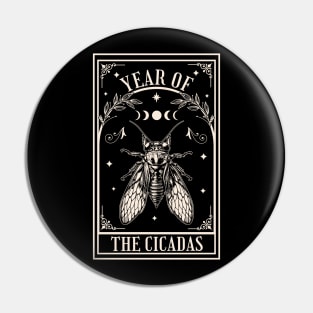 Year of the Cicadas 2024 - Tarot Card - Brood XIX Brood XIII Pin