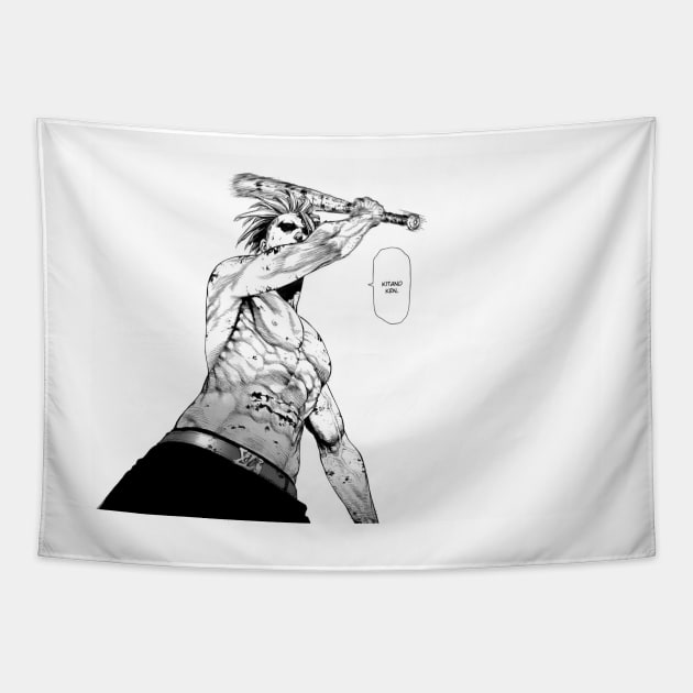 sun ken rock ,kitano ken Tapestry by BadassManga