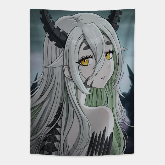 Demon girl Tapestry by SUONIKO