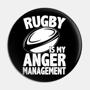 Rugby is My Anger Management Pin