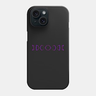 Moon Phase in purple Phone Case