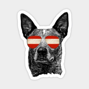 Austria Dog Flag Sunglasses Austrian Shades Patriotic Owner Lover Magnet