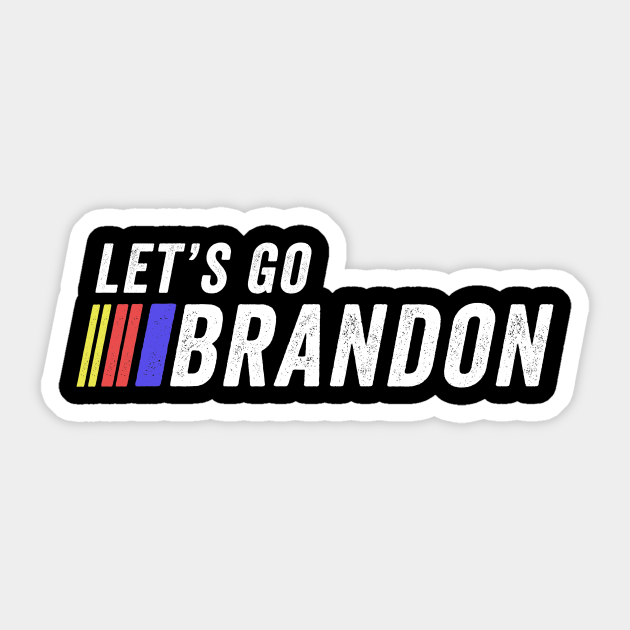 Let's Go Brandon Chant Fake News Strikes Again - Lets Go Brandon - Sticker
