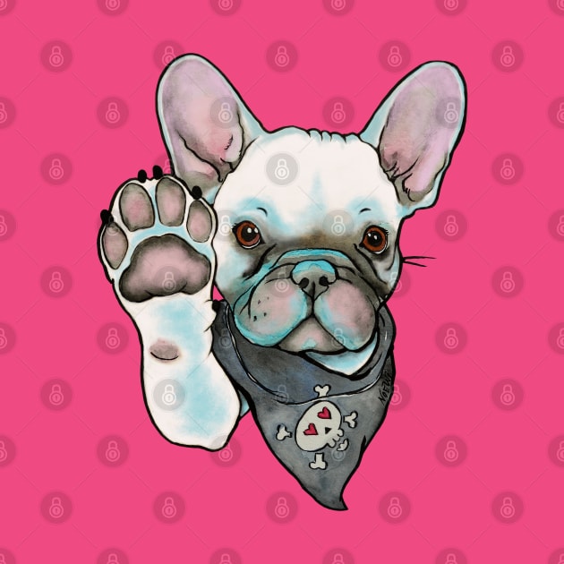 High Five French Bulldog White by Noewi