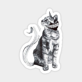 Toothed cat Magnet