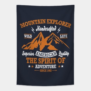 Mountain Explorer Adventure Spirit Tapestry