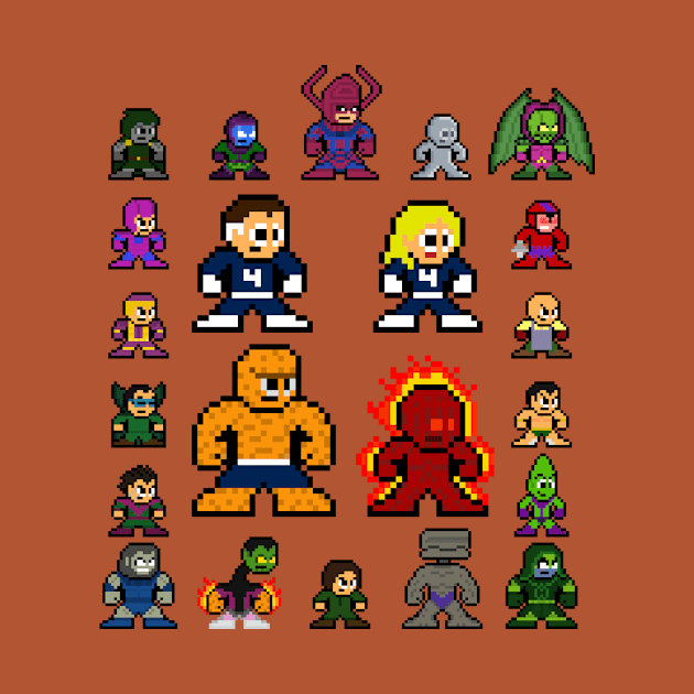 8bit Fantastic Heroes Pixel Sprites by 8-BitHero