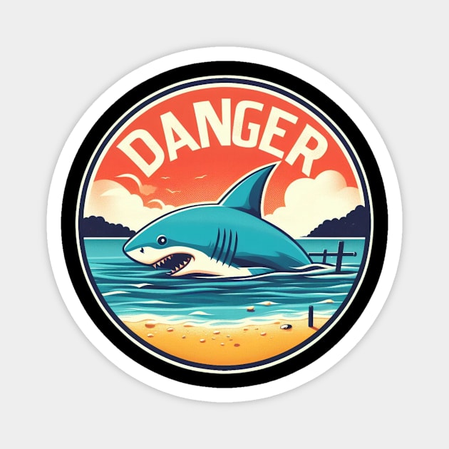 Danger at the Beach Magnet by Shawn's Domain