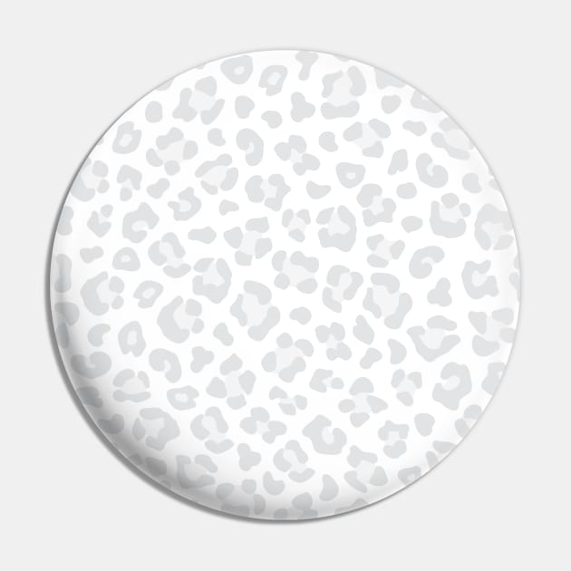 Leopard Skin - Silver Grey and White Pin by Ayoub14
