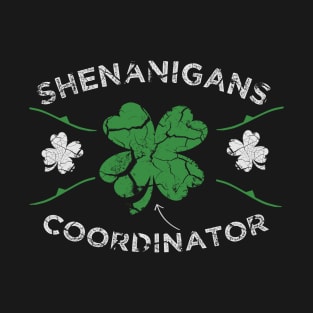 Funny Shenanigans Coordinator Green Lucky Leaf T-Shirt