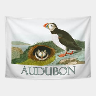 Puffin by John James Audubon Tapestry