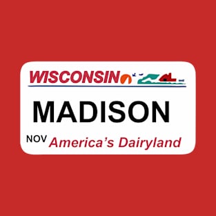 wisconsin license plate T-Shirt