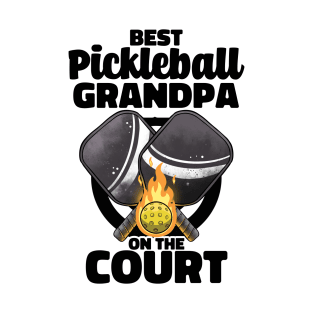 Best Pickleball Grandpa Paddle Pickleballer Lucky Pickleball T-Shirt