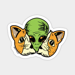 Alien Cat Magnet