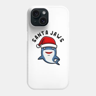 Santa Jaws Shark Christmas Pun Phone Case