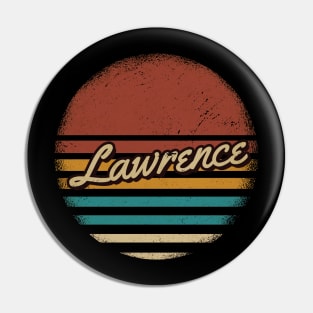 Lawrence Vintage Text Pin