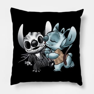 Stitch & Angel Nightmare Before Xmas Pillow