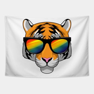 Tiger with Sunglasses Tapestry