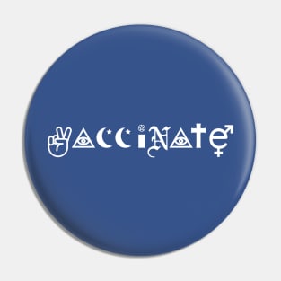 Vaccinate - Coexist Pin