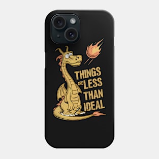 "Dragon's Lament: Fiery Foresight" Phone Case