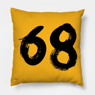 Number 68 Pillow