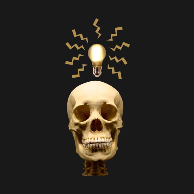 Skull/light bulb by DJones2424