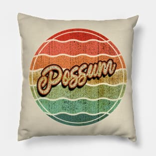 Retro Vintage Possum Pillow