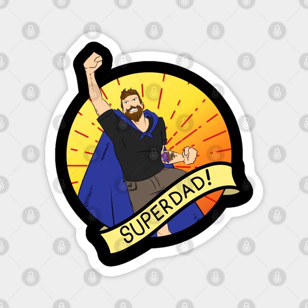 SUPERDAD! Magnet by Narithian