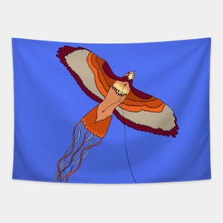 Red Tailed Hawk Kite Flying Tapestry