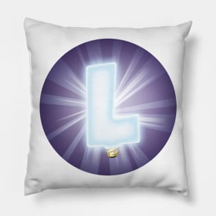 L is for light Pillow