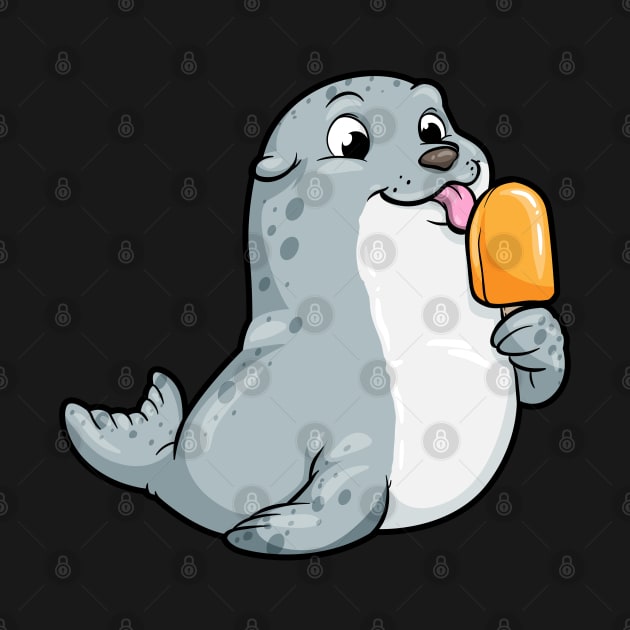 Seal with Popsicles by Markus Schnabel