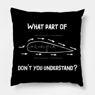 What Part of do You Not Understand ? magic flight Pillow